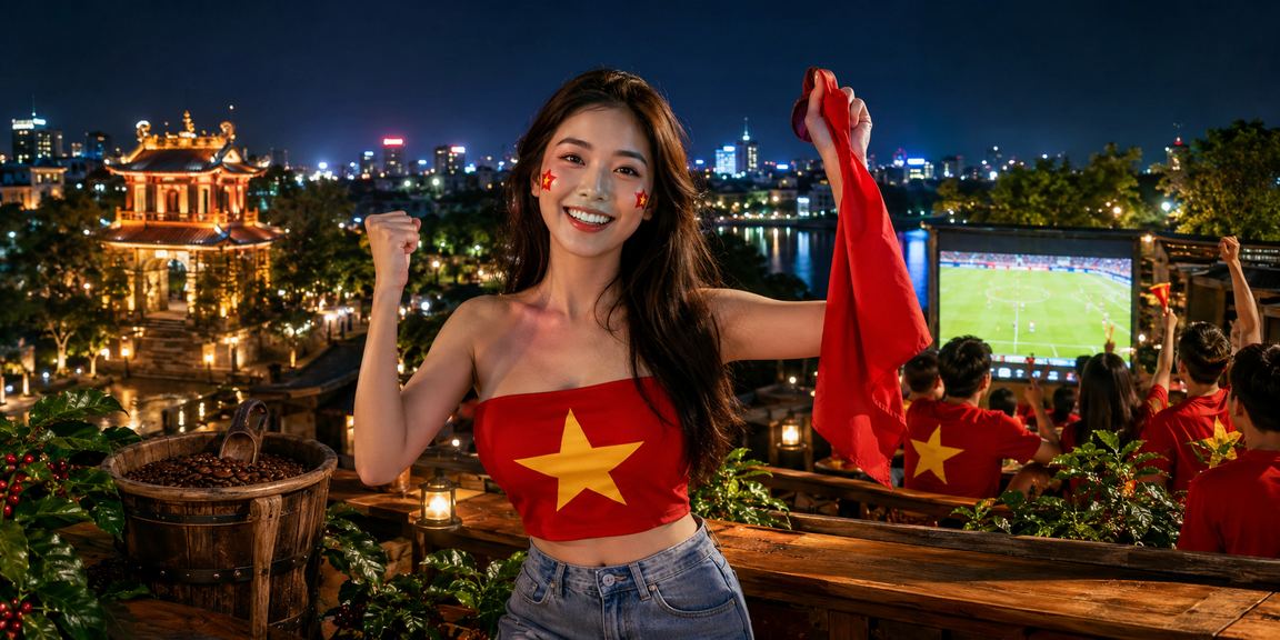 Người hâm mộ bóng đá Việt Nam cổ vũ tại giải V.League 1